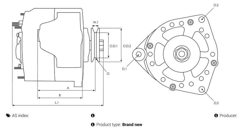 AS-PL A0373 Generator — MERCEDES-BENZ