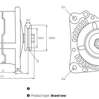 Mitsubishi A5636(MITSUBISHI) Generator — ISUZU