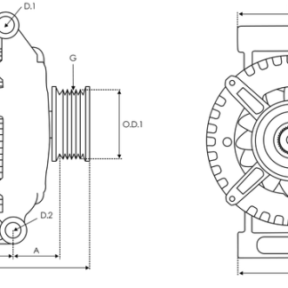 Denso A6077(DENSO) Generator — FIAT, LANCIA, ALFA ROMEO