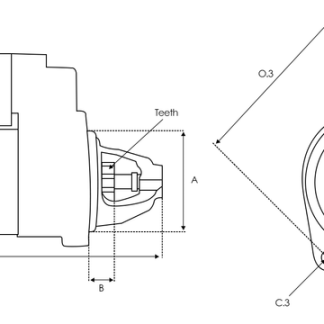 AS-PL S3336S Startmotor