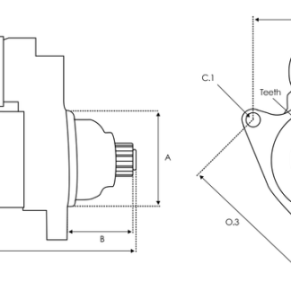 AS-PL S6515PR Startmotor — VW, SEAT, AUDI