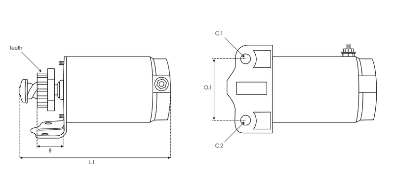 AS-PL S9834S Startmotor — HONDA